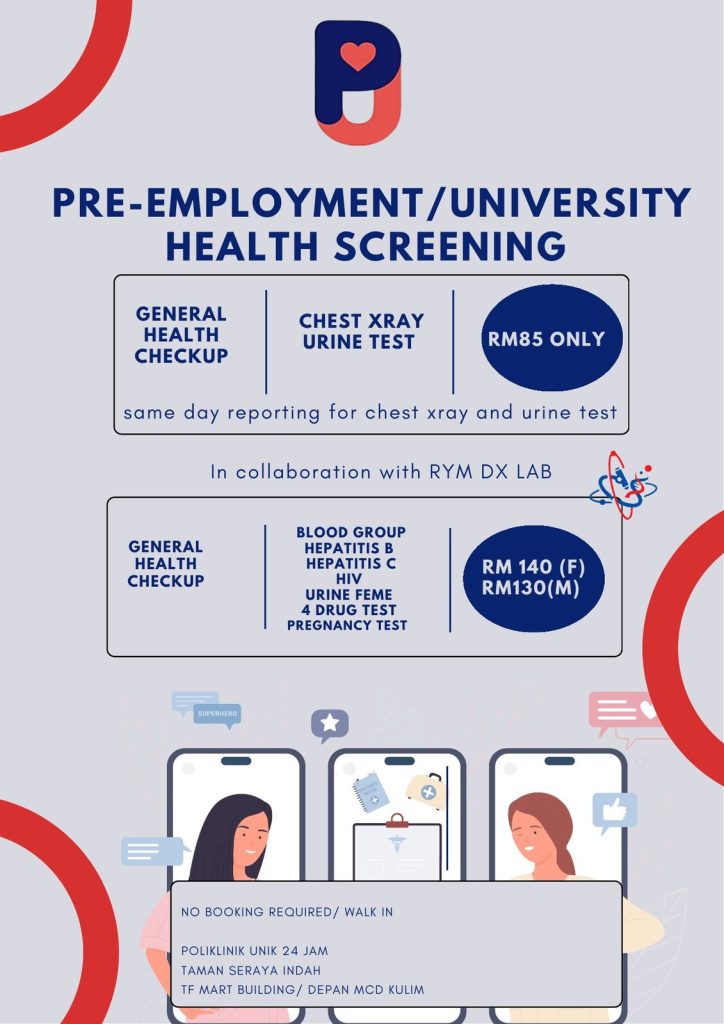 Saringan Pra-Pekerjaan / Universiti — dengan Panel Makmal